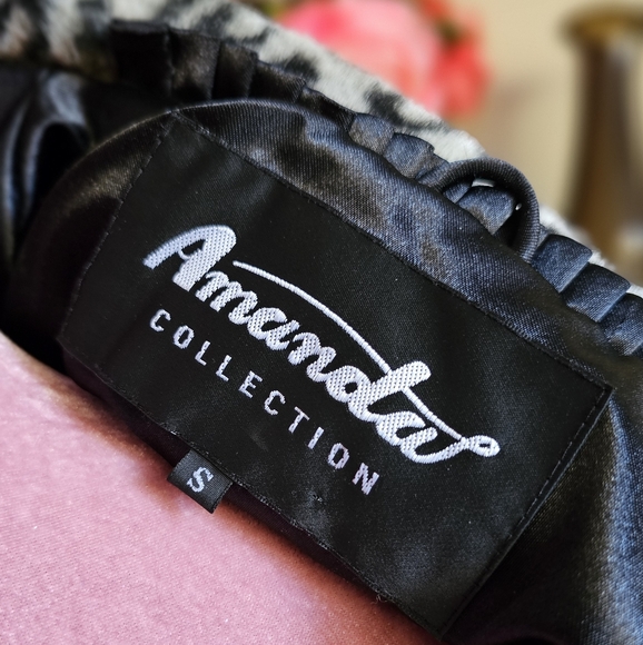 Amanda Collection women's faux leopard fur swing jacket. Size small. - Picture 11 of 12